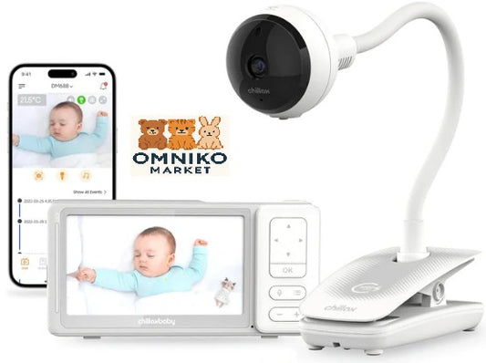 🦒 Giraffe Pro Max Portable Clip 5″ Smart Video Baby Monitor – DM688